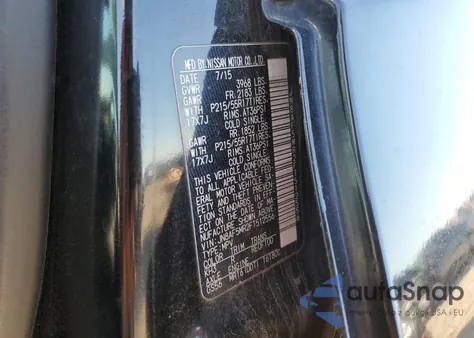 2015 Nissan Juke S from USA, damaged, VIN JN8AF5MR2FT512556